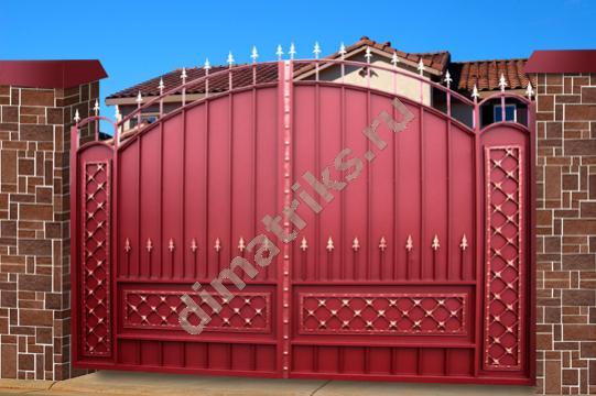 Ворота Питерские красные